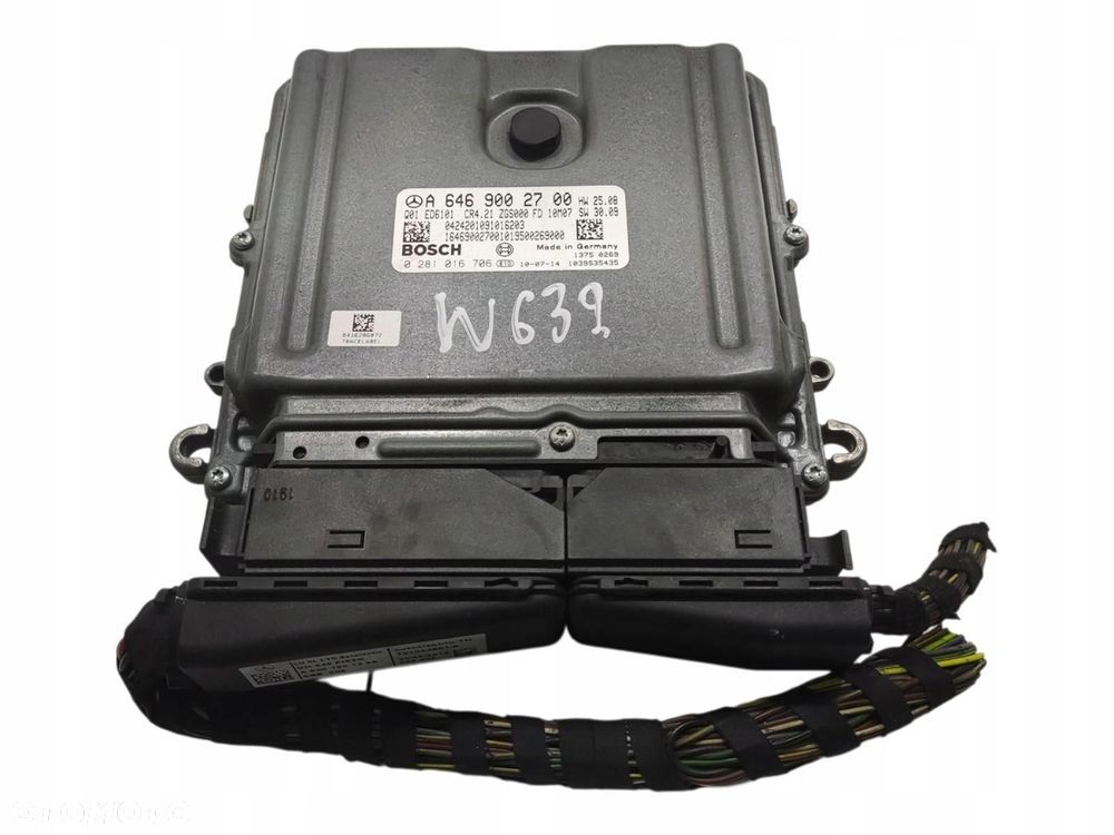 STEROWNIK KOMPUTER SILNIKA MERCEDES VITO W639 2.2 CDI 2003-2009 A6469002700 - 1