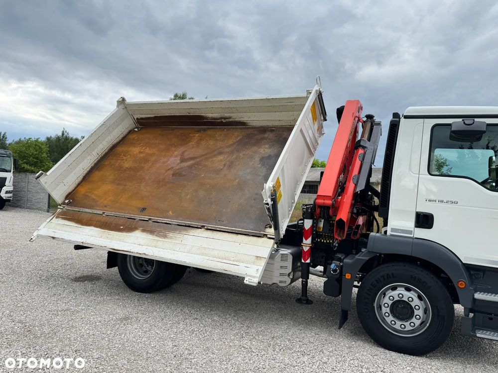 MAN TGM 18.250, PALFINGER 11001K + WYWROTKA MEILLER KIPPER, - 15
