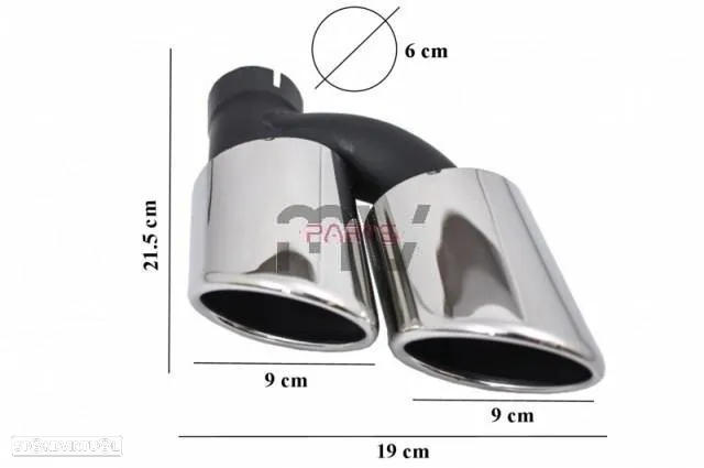 Difusor com Ponteiras Audi A4 B8.5 (2012 a 2015) Look S4 - 4