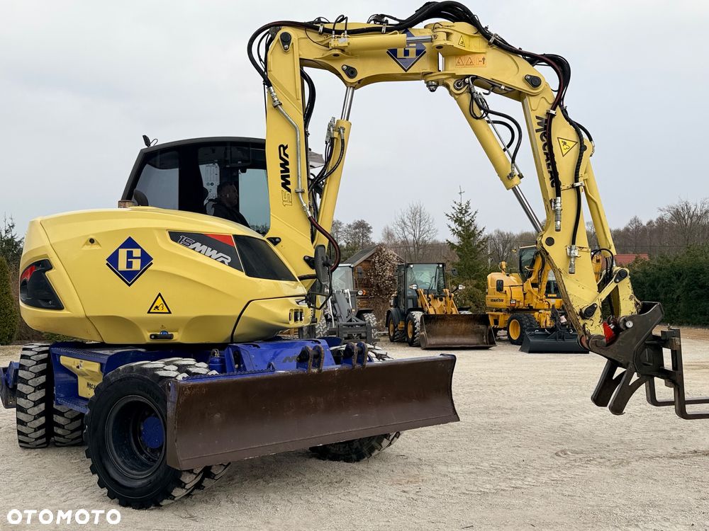 Mecalac Koparka 14 ton MECALAC 15 MWR koparko-ładowarka 3 łyżki widły 1 wł Centr.smarowanie Opony na BLIŹNIAKU 80%Camso ładowarka 714 12MTX 4x4 skrętne KLIMA kabina Premium silnik 146KM DEUTZ szybka 35km/h - 9