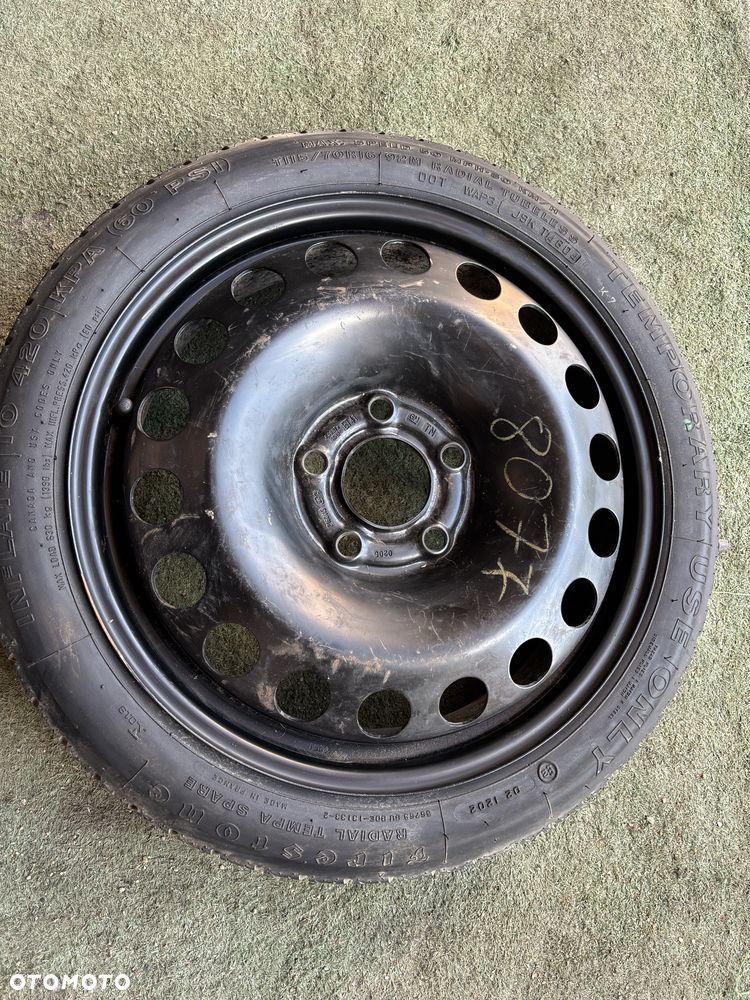 5x110 115/70R16 92M KOŁO DOJAZDOWE OPEL VECTRA ASTRA zafira 65,1 zapas - 1