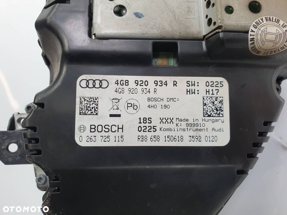 LICZNIK ZEGAR AUDI A6 C7 LIFT 4G8920934R EU - 2