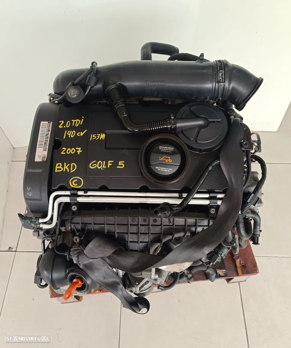Motor golf 5 2.0TDI 140cv BKD - JPJ caixa 6 velocidades DSG letra C
