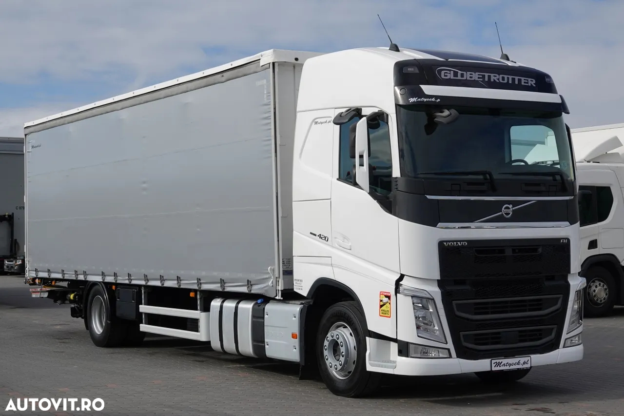 Volvo FH 420 / 4x2 / SOLÓWKA / PERDEA 9,10 M / AER CONDIȚIONAT PARCARE / LIFT DHOLLANDIA 2000KG / CONTRACTUL DE SERVICE POSTĂ - 4