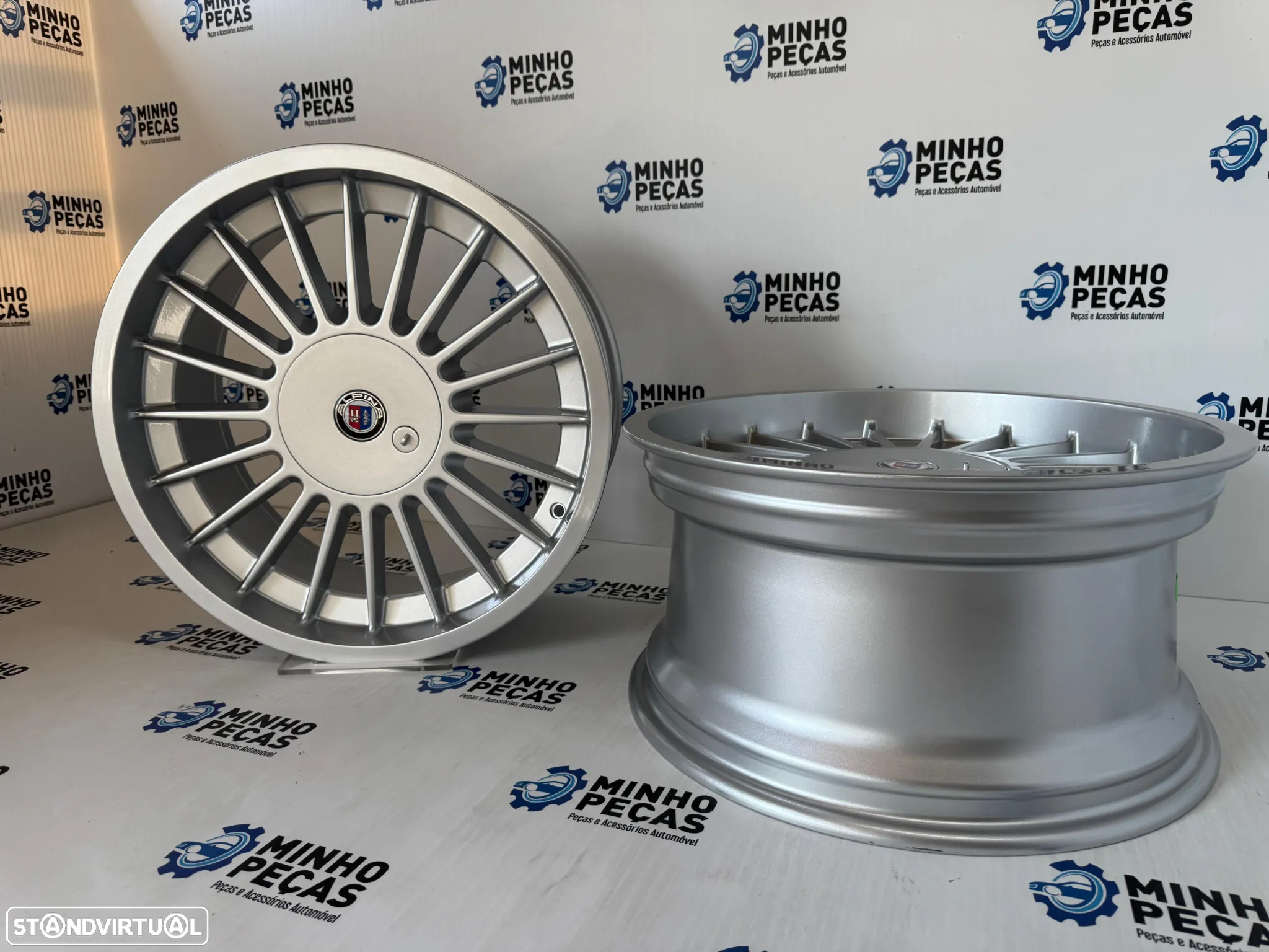 Jantes Look BMW Alpina em 18 (5x112/5x120) Silver - 5