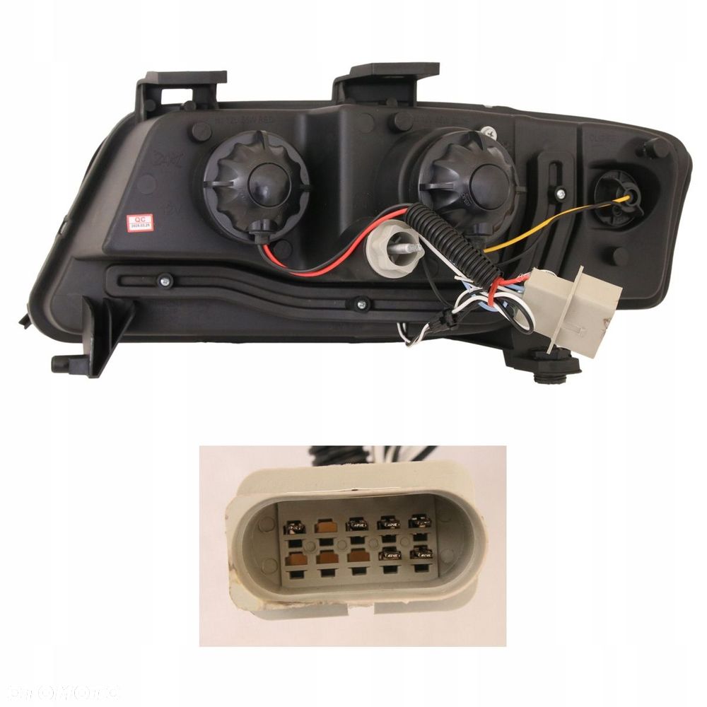 Reflektor Lampa kpl Day line light LED Black Tuning Audi a6 C5 4b lift 2001 - 3