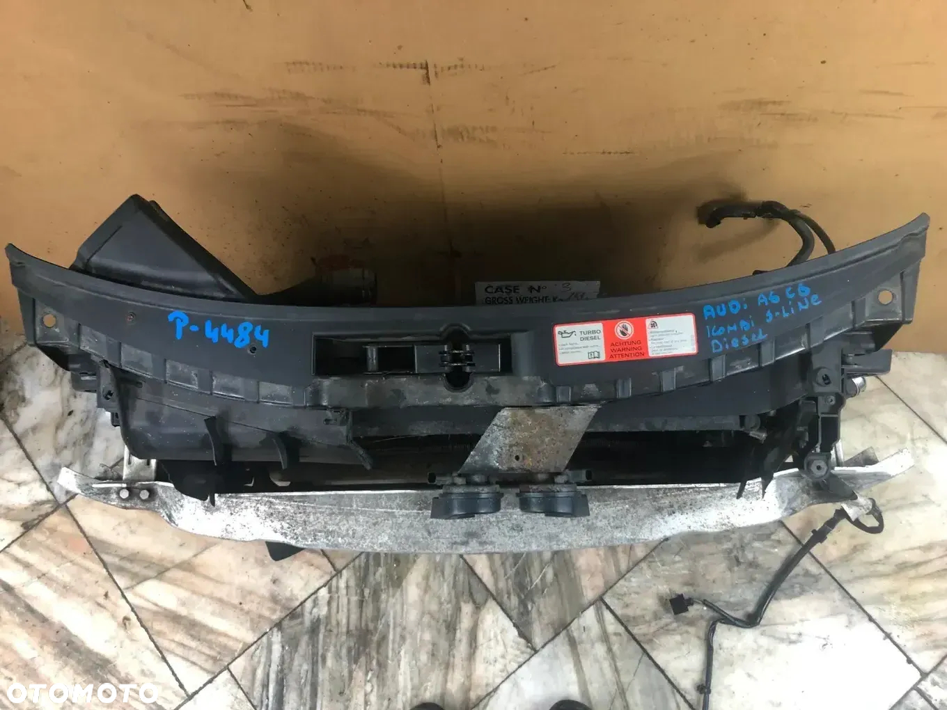 Pas Przedni Wzmocnienie Czołowe Chłodnice Wentylatory Audi A6 C6 Lift 3.0 TDI - Gwarancja Wysyłka Montaż - 10
