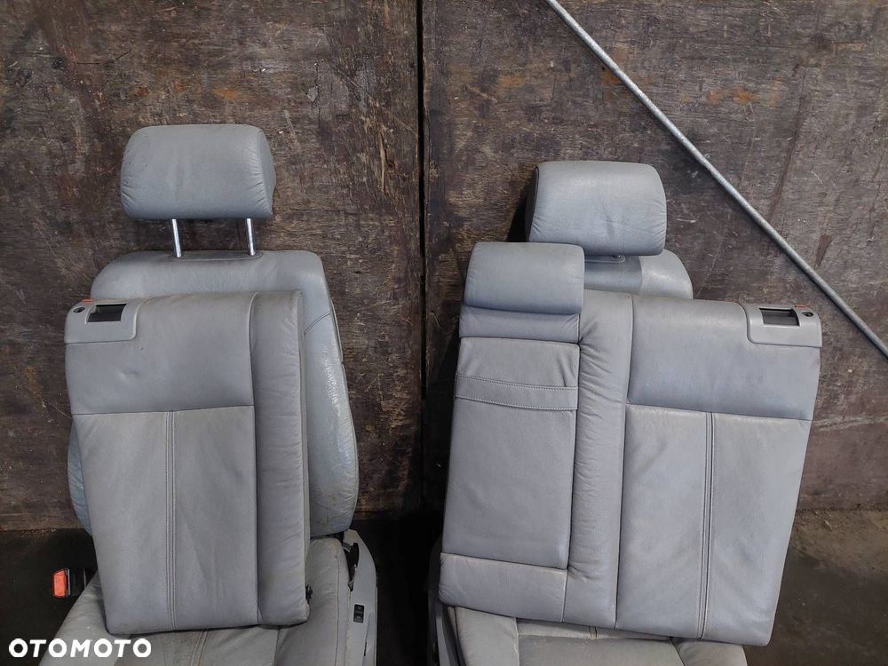 KOMPLET FOTELI L/P PRZÓD + KANAPA + BOCZKI BMW E39 LIFT KOMFORTSITZE ŁAMANE - 7