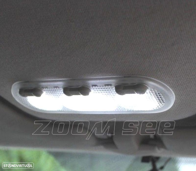 KIT COMPLETO 8 LAMPADAS LED INTERIOR PARA RENAULT CLIO 2 II MK2 98-05 - 2