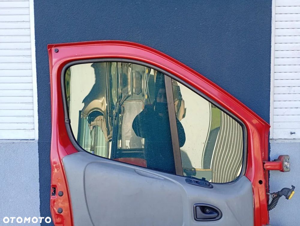 drzwi przednie lewe przód kompletne czerwone opel vivaro a trafic ii primastar 2001-2014 - 10
