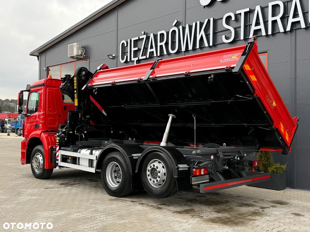 Mercedes-Benz AROCS 2532 // E6 // wywrotka 3-Stronna + PALFINGER PK 14001-EH // 6x2 6x4 HDS żuraw kran crane kiper kipper // Actros Antos - 25