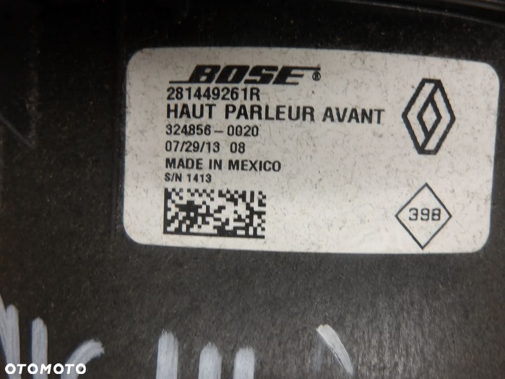 RENAULT GRAND SCENIC III 1.6 DCI GŁOŚNIK PRAWY LEWY PRZÓD TYŁ 281449261R - 5