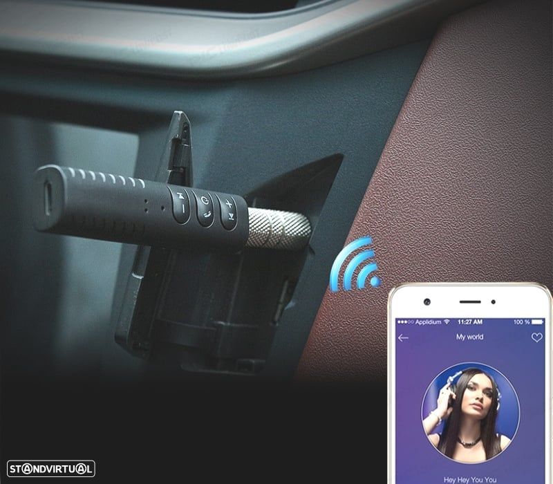 ADAPTADOR AUX JACK BLUETOOTH UNIVERSAL - 2