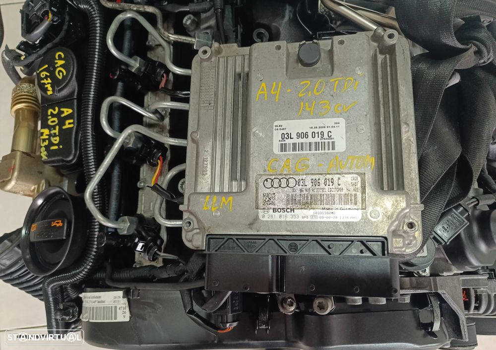 motor audi A4 2.0TDI 143cv CAG caixa velcidades automatica - LLM ano 2011 CAGB - 10