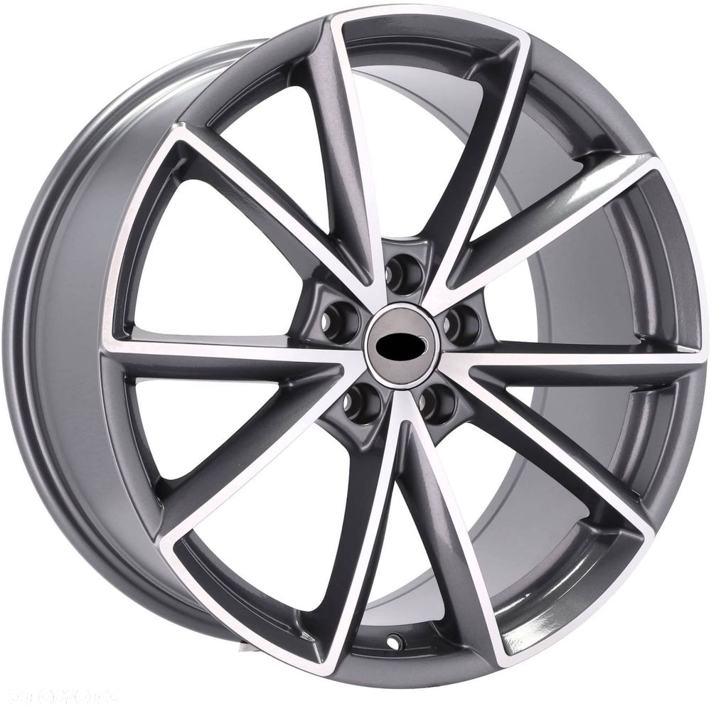 4x Felgi 18 m.in. do AUDI A3 8P 8Y 8V A4 B5 B6 B7 B8 B9 A6 C5 C6 C7 C8 A8 D2 D3 Q3 - BK703 - 2