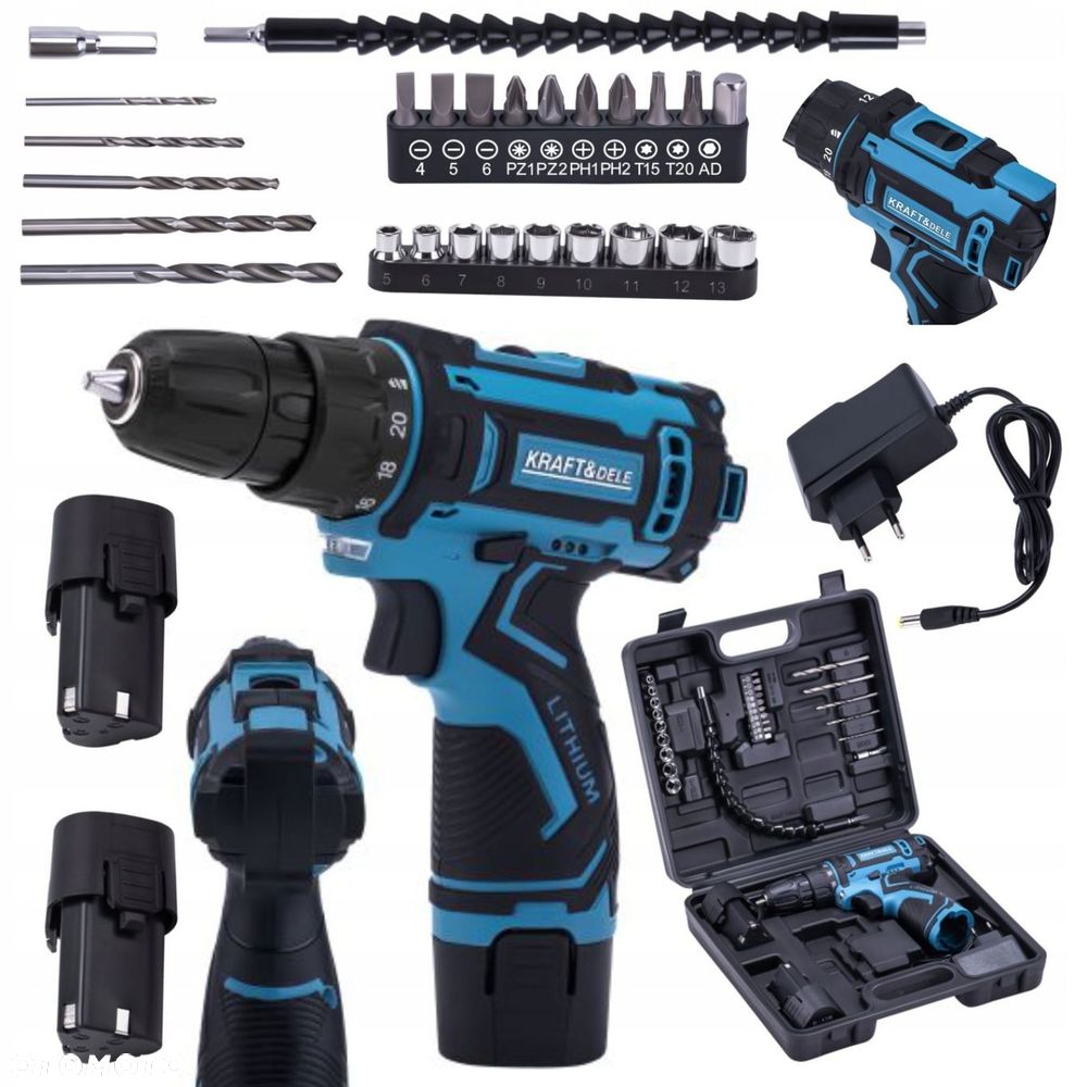 Zestaw wiertarko-wkrętarka 18V 1,5Ah akcesoria KD3354 - 7