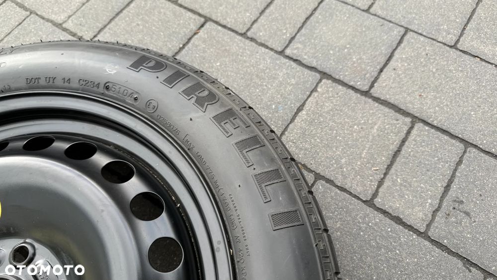 NOWE Koło dojazdowe + lewarek r16 5x108 125/85 et25 4J Volvo Ford Jaguar v50 s40 dojazdówka felga - 7