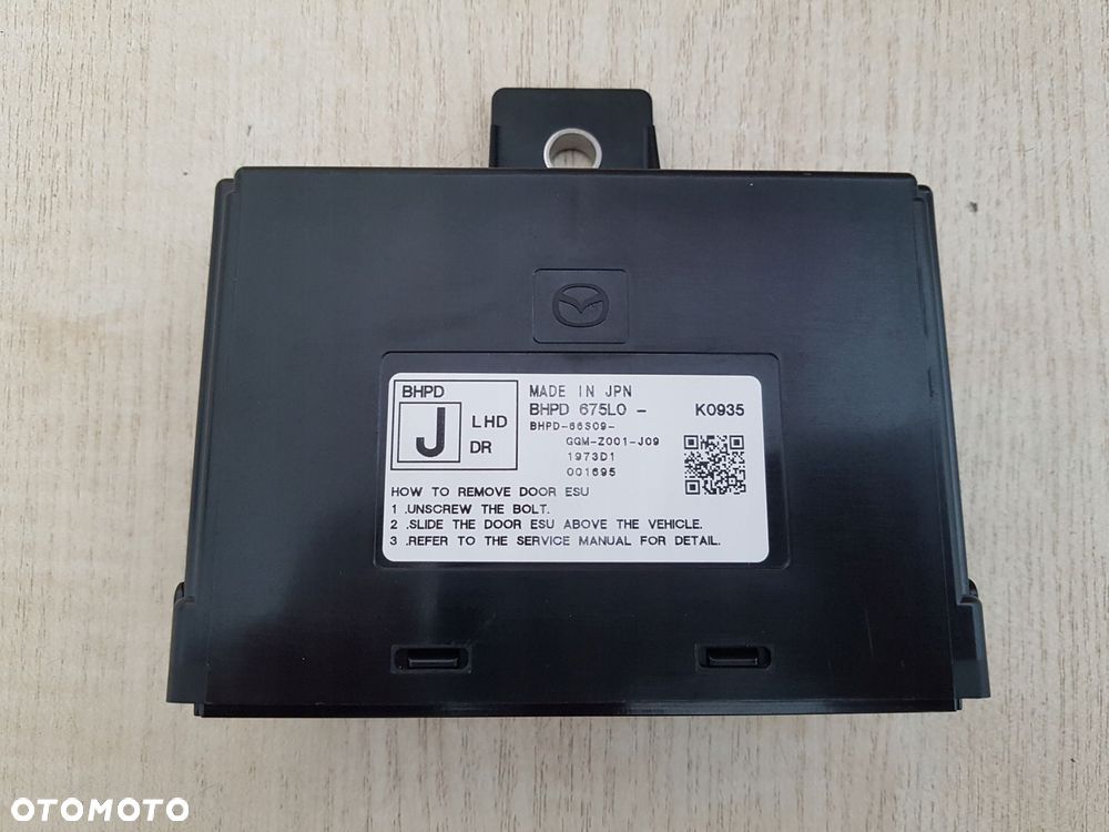 mazda 3 moduł ecu sterownik komputer bhpd-675l0 bhpd-67-5l0 k0935 - 1