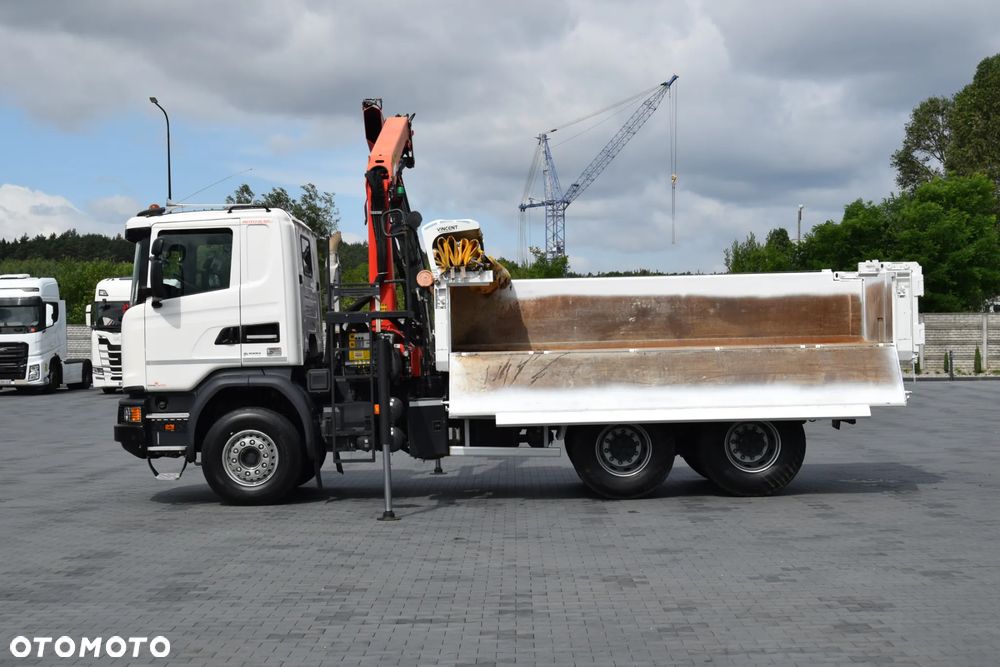 Scania G410 / 6x4 / EURO 6 / HDS PALFINGER PK 17.001 / WYSUW x3 / ROTATOR / CHYWTAK / STEROWANIE RADIOWE / WYWROTKA / HYDROBURTA / AUTOMAT / KAMERA COFANIA / NAWIGACJA / HAK / NISKI PRZEBIEG / 2017 / SERWISOWANY / SPROWADZONY - 28