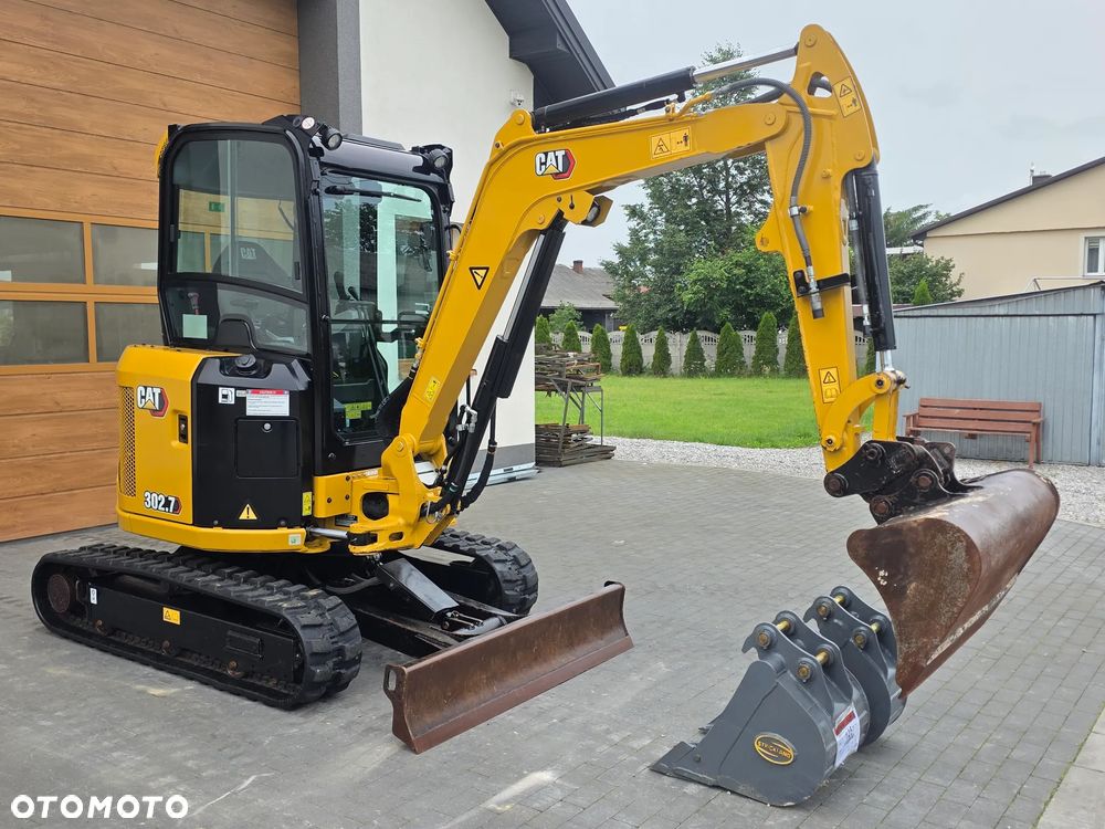 Caterpillar CAT 302.7 CR mini koparka szybkozłącze 3 łyżki piękna serwisowana 1 wł JCB sprowadzona w oryginale - 40