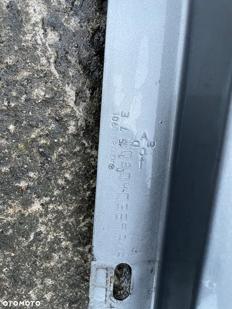 BŁOTNIK PRZEDNI LEWY MERCEDES BENZ W212 E KLASA SREBRNY SZARY W KOLOR A2128810901 - 5