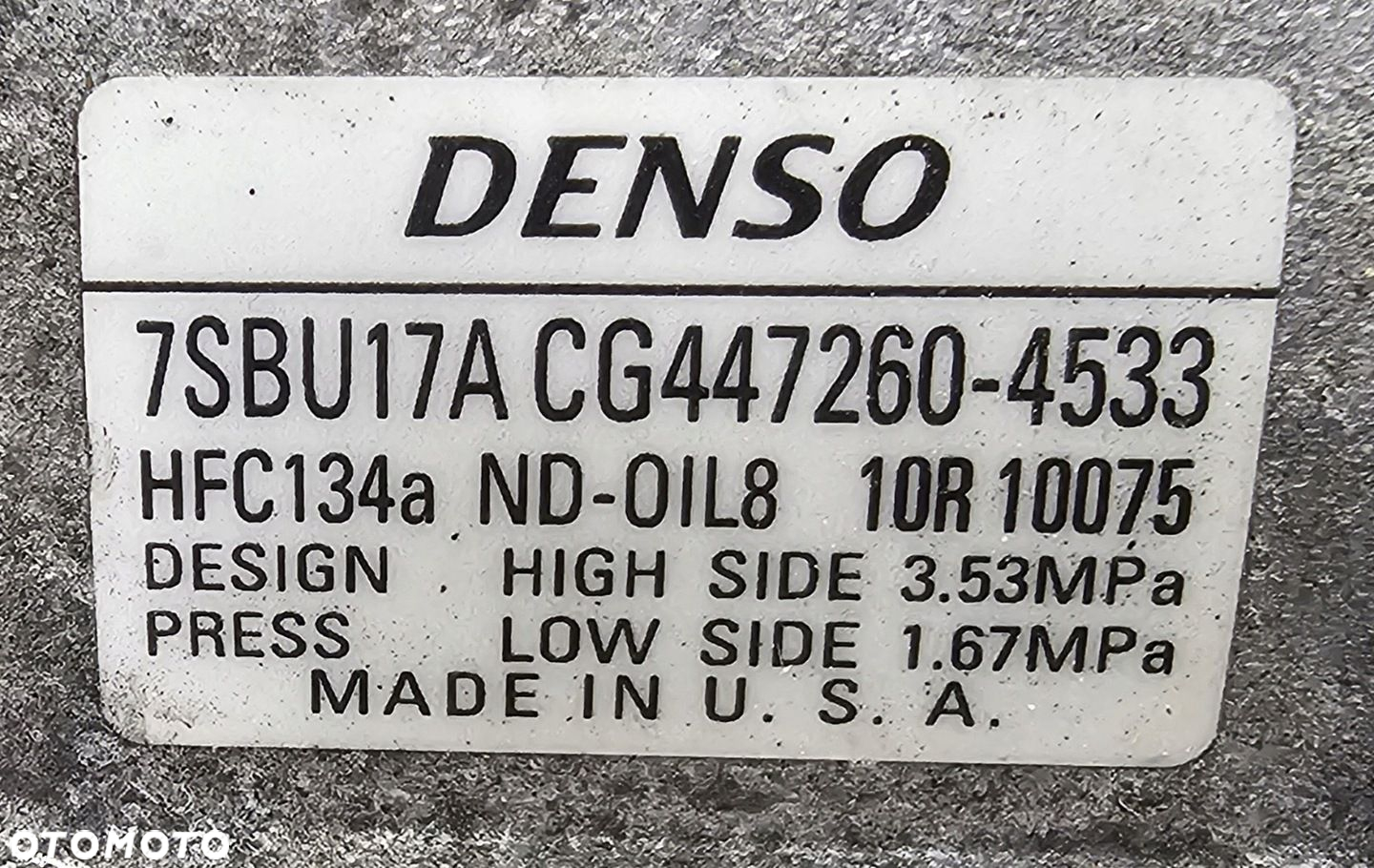 ORG SPRĘŻARKA BMW F10 F15 F30 E70 F11 F 16 - 9303561 - 2