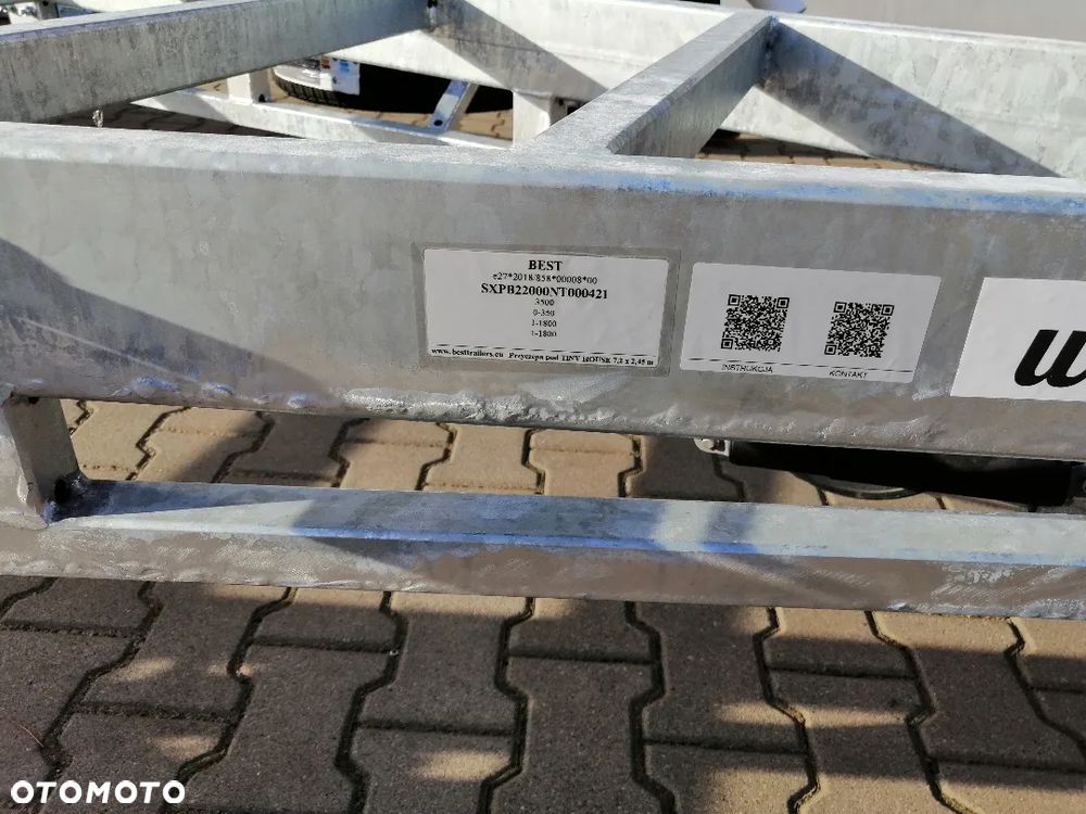 Besttrailers TINY HOUSE (Domki mobilne) 7,2x2,45 m DMC 3500 kg, 2 osie, 13", 4 podpory - 12