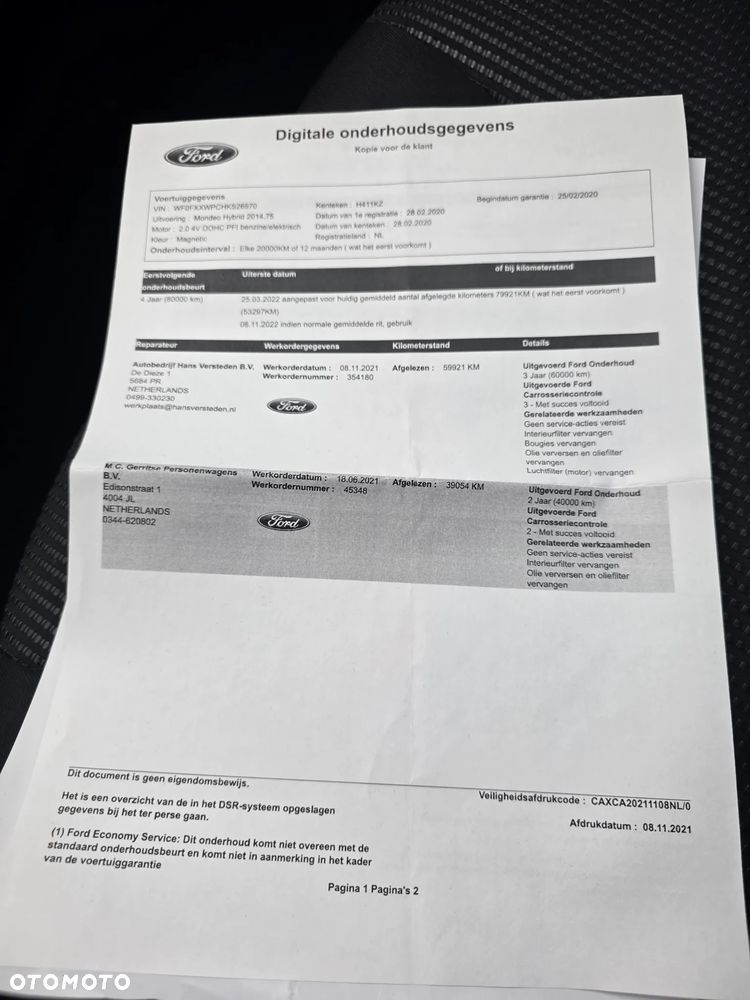 Ford Mondeo 2.0 Hybrid Titanium GPF - 34