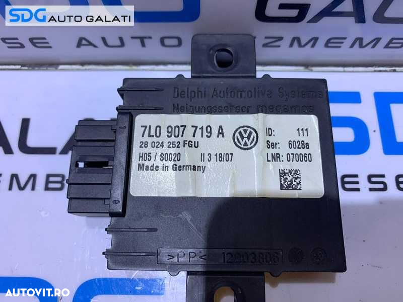 Unitate Modul Calculator Alarma Anti-Remorcare Anti-Furt VW Touareg 2003 - 2010 Cod 7L0907719A - 3