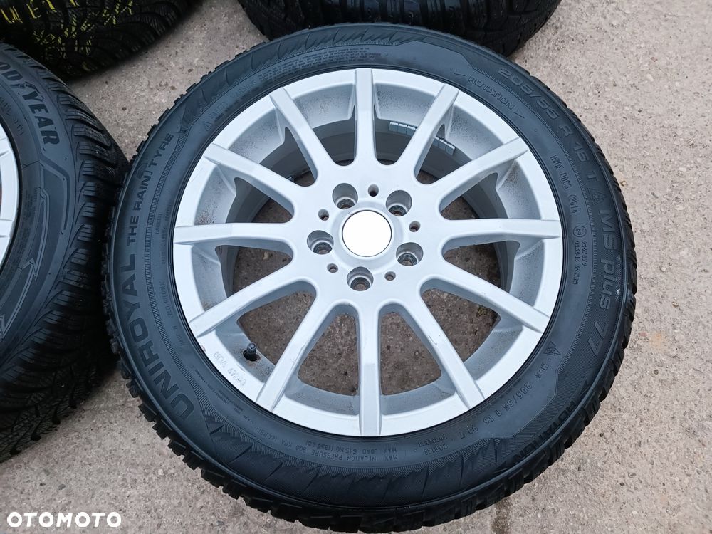 205/55R16 91H Opony Zimowe Zima UNIROYAL MS PLUS 77 5,5mm GOODYEAR ULTRAGRIP 9+ 6mm Legnica ALU-RAD 205/55 - 6