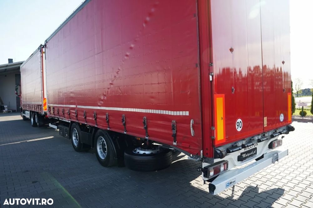Volvo FH 460 / COMBINAȚIE TANDEM / 120 M3 / TRANSITION / I-SAVE / I-PARK COOL X / DIRECȚIE CU AX RIDICAT / WIELTON / CORTINĂ ARMATĂ - 12