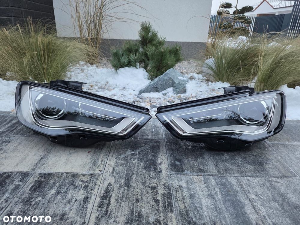 audi a3 s3 8v0 sedan cabrio lampy przód bi xenon led 8v0941005c 8v0941006c - 1