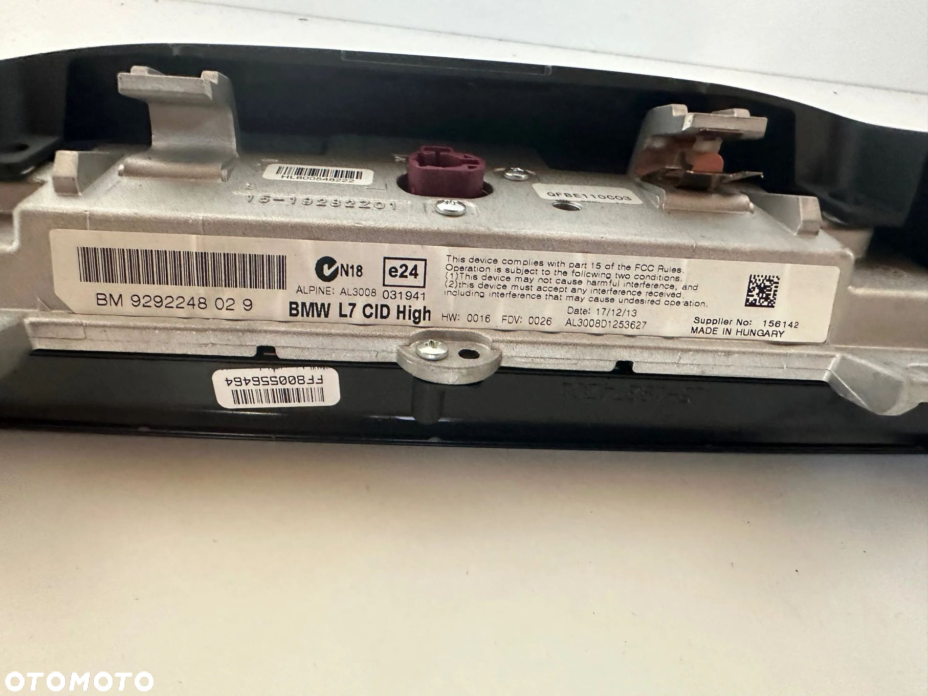 BMW 3 F30 F35 F31 2014 Monitor / wyświetlacz / ekran - 3