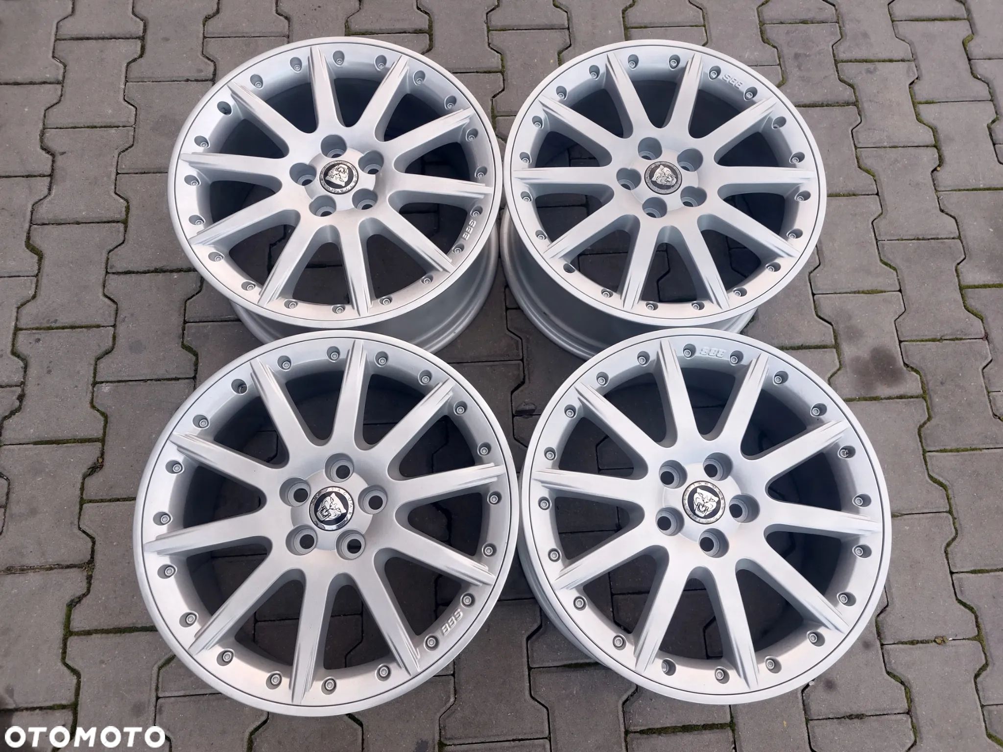 JAGUAR S-TYPE XF FELGI ALUMINIOWE R18 8J ET59 5X108 ORYGINAŁ PROSTE ODŚWIEŻONE BBS - 1