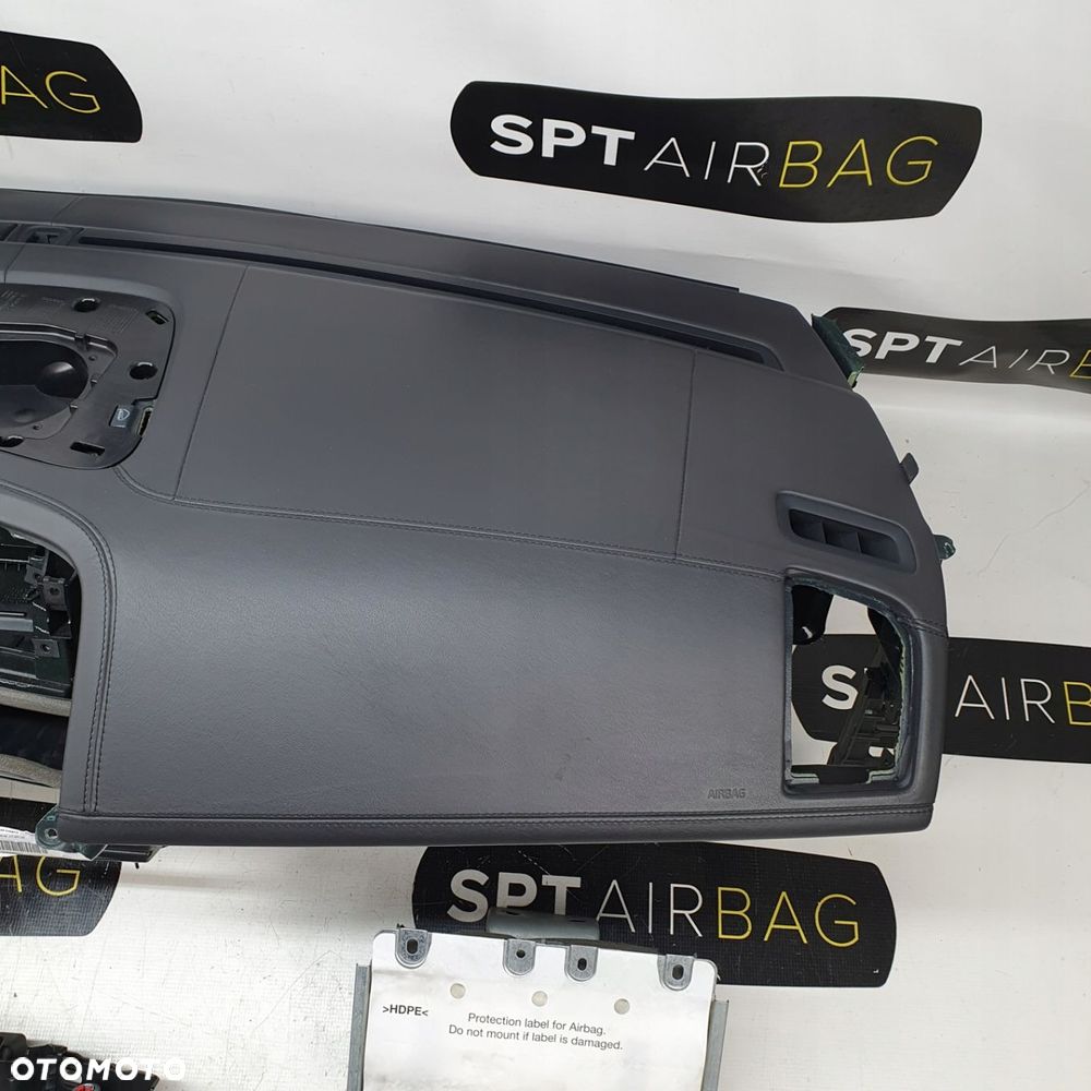 VOLVO XC60 I DESKA ROZDZIELCZA KONSOLA KOKPIT PULPIT PODUSZKI AIRBAG AIR BAG PASY KIT SET - 4