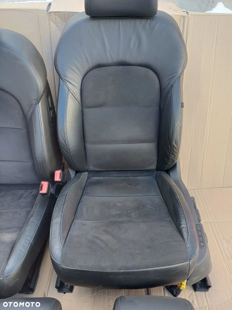 Fotele Skoda Superb 2 skóra alkantara grzane z pamieciami Kombi Europa - 32