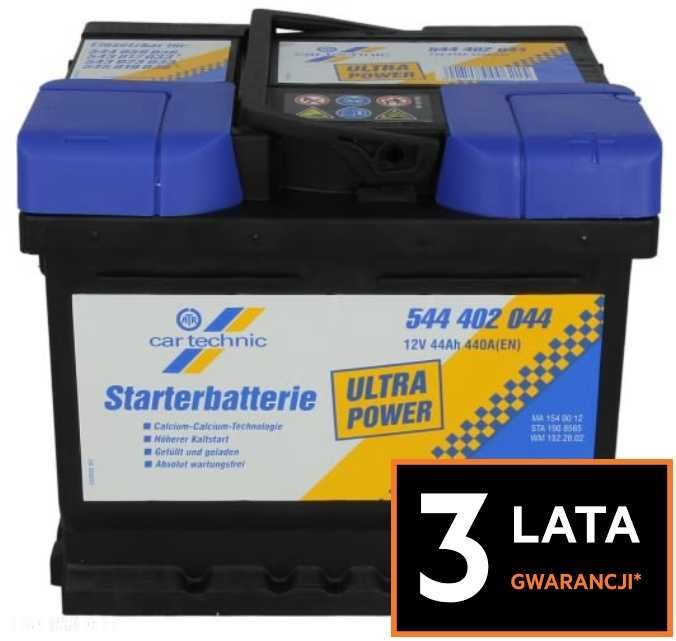 Akumulator VARTA gw. 3 LATA Cartechnic 12V 44ah 440a P+ Radom wysyłka - 1