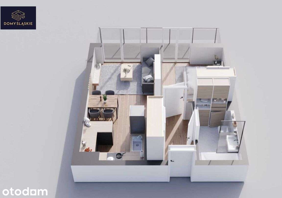 B5 - 2 pokoje + balkon