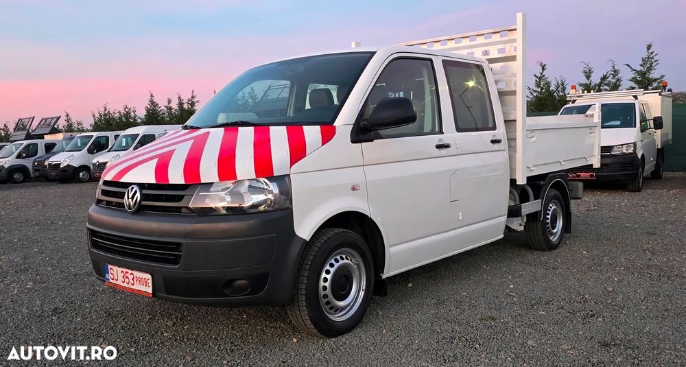 Volkswagen TRANSPORTER face lift 2.0 tdi, 140cp,  186.200 km,           basculabil 3.2t original,  07/2012 (serie 2013).  (factura cu TVA, SEAP , finantare PJ, rate PF - 36
