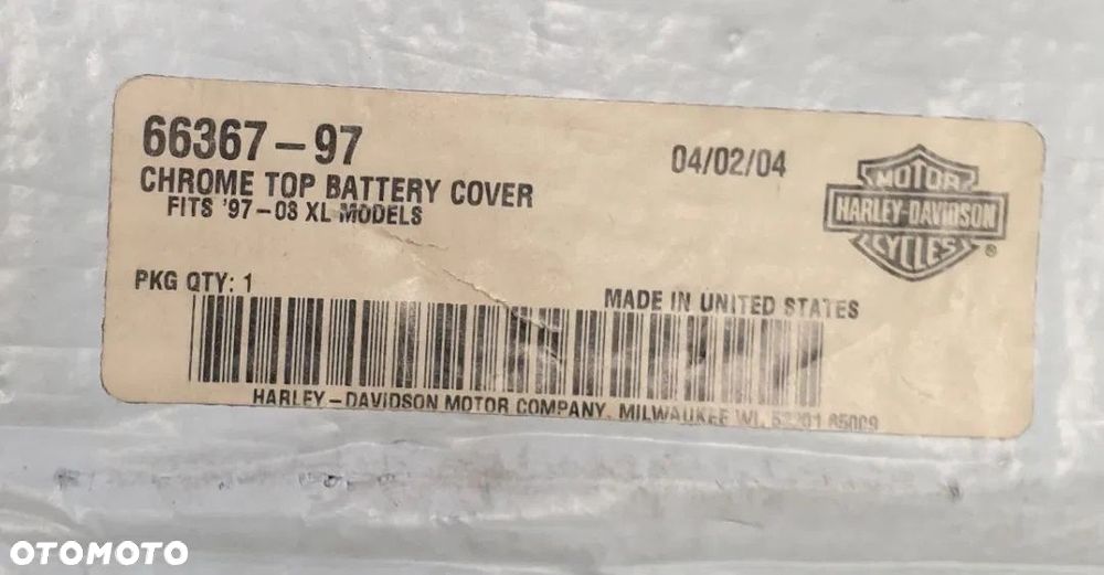 Pokrywa akumulatora Harley Davidson Sportster 66367-97 - 5