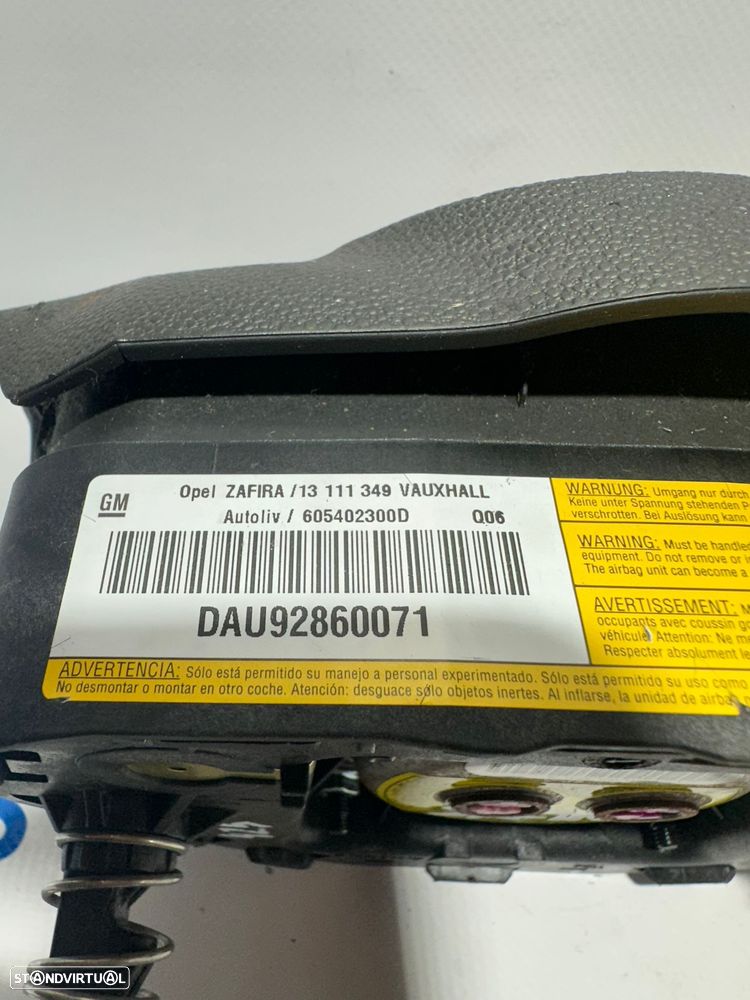 .Airbag Volante Condutor GM Opel Zafira B 13111349 2005 - 2014 - 8