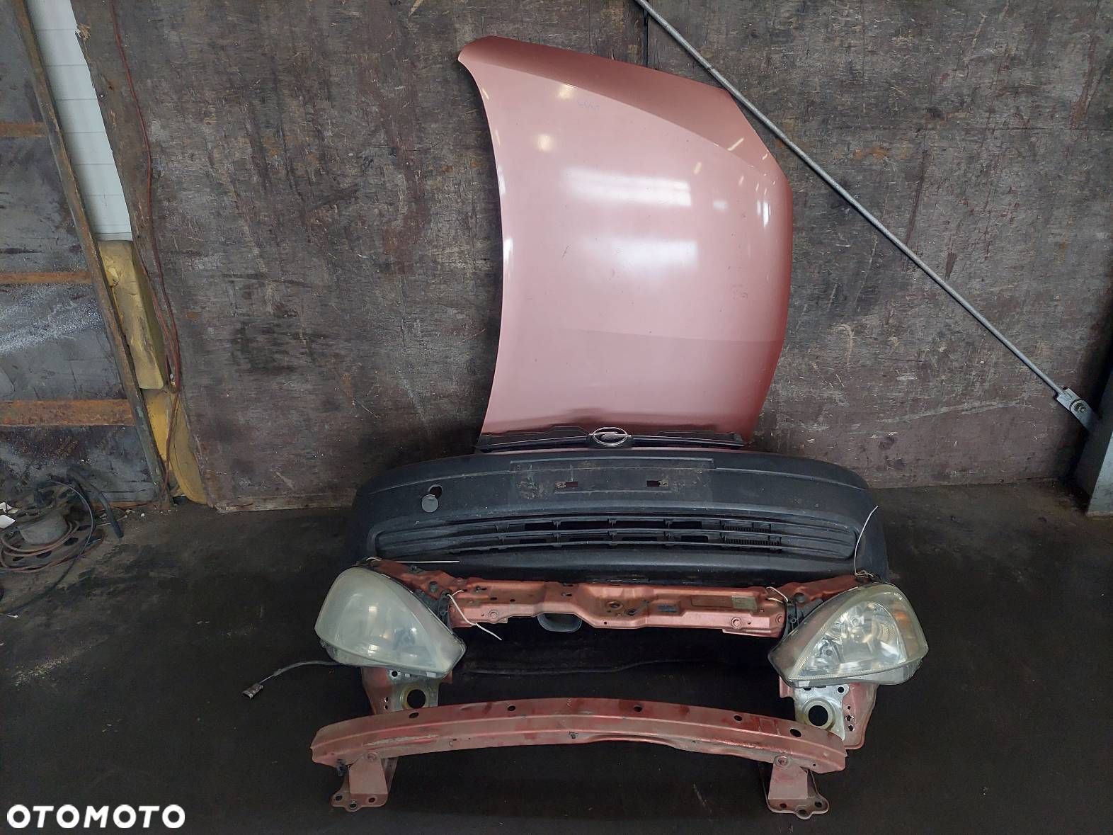 KOMPLETNY PRZÓD MASKA ZDERZAK LAMPY BELKA OPEL CORSA C Z591 - 1