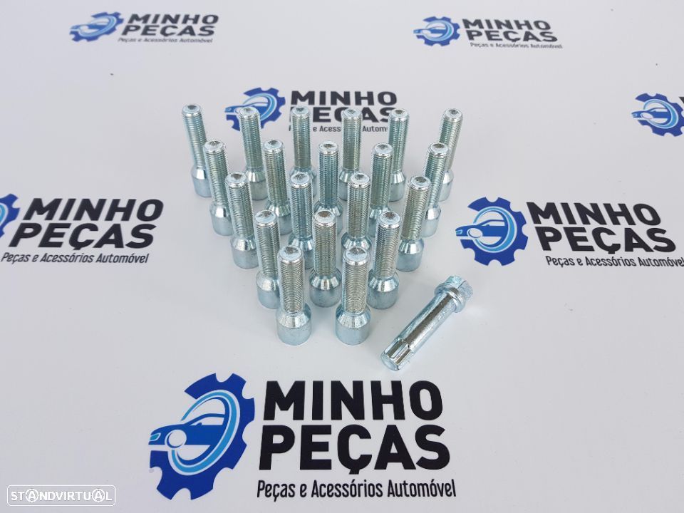 Pernos Aperto Interior Compridos Cinza M12x1.50 - 2