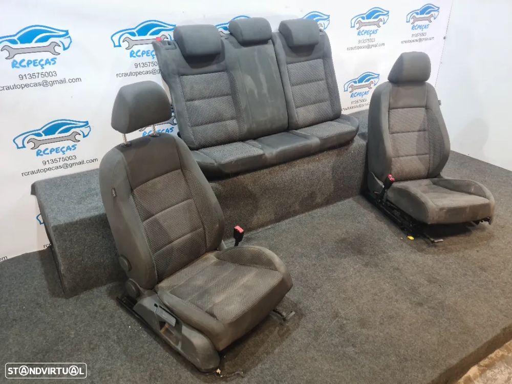 BANCO BANCOS TECIDO FRONTAL FRENTE TRASEIRO TRÁS AIRBAG VW VOLKSWAGEN GOLF V 5 MK5 1K - 2