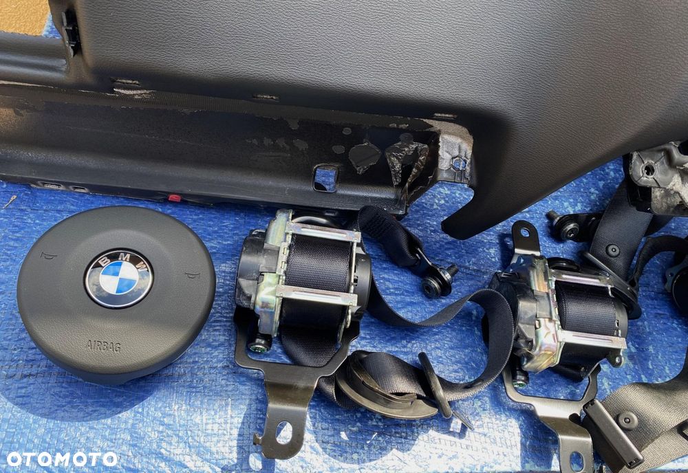 BMW X5 F15 KONSOLA AIRBAG KIEROWCY PASAŻERA PASY HEAD UP CZARNA ORYGINAŁ - 3