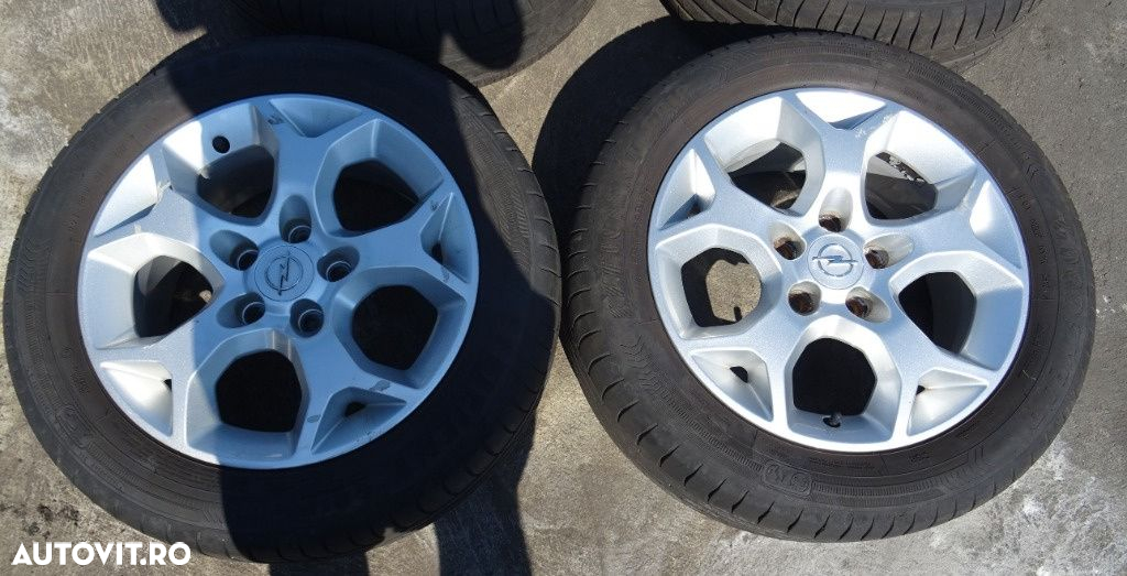 Jante aliaj Opel Astra H R16 6.5Jx16H2 ET37 cu cauciuc 205/55 R16 - 2