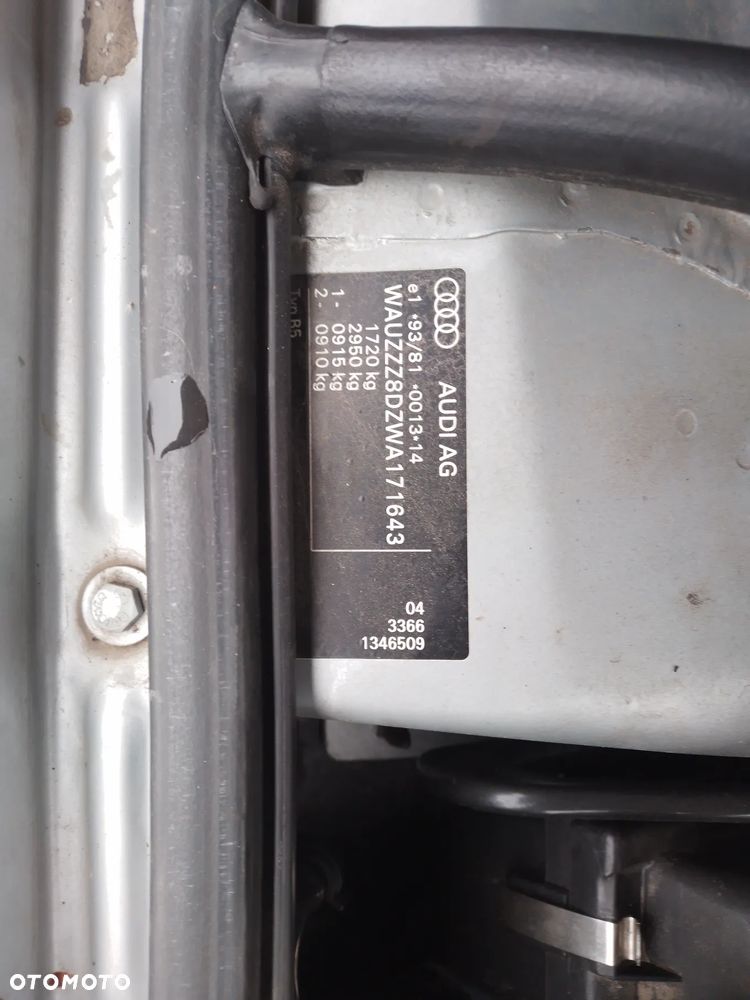 AUDI A4 B5 94-99  1.6 AHL   ZDERZAK PRZÓD PRZEDNI   LY7M - 14