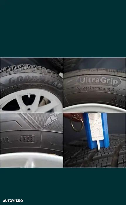 Set Anvelope Iarna 205 60 R16, 2buc Michelin, 2buc GoodYear, DOT23 - 3