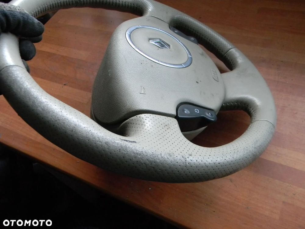 kierownica skórzana skóra RENAULT CLIO MODUS SCENIC MEGANE TRAFIC VIVARO MASTER - 8