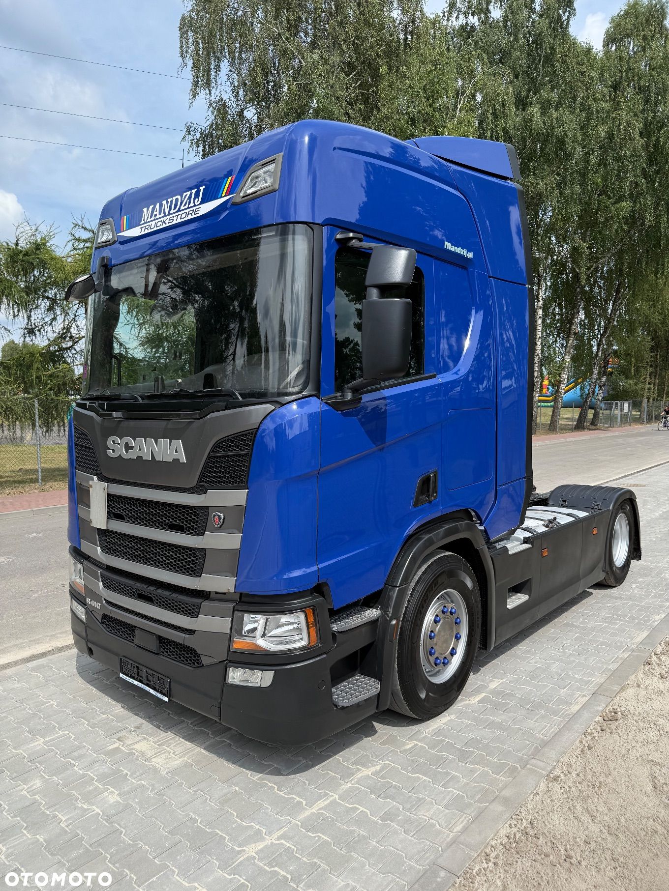 Scania R410 TOPLINE AUTOMAT RETARDER FULLSPOJLERY LEDY SKÓRA EURO 6 890000km 2018r - 1